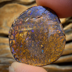 32.4cts - Yowah Nut Tribal Opal. Australian Boulder Opal