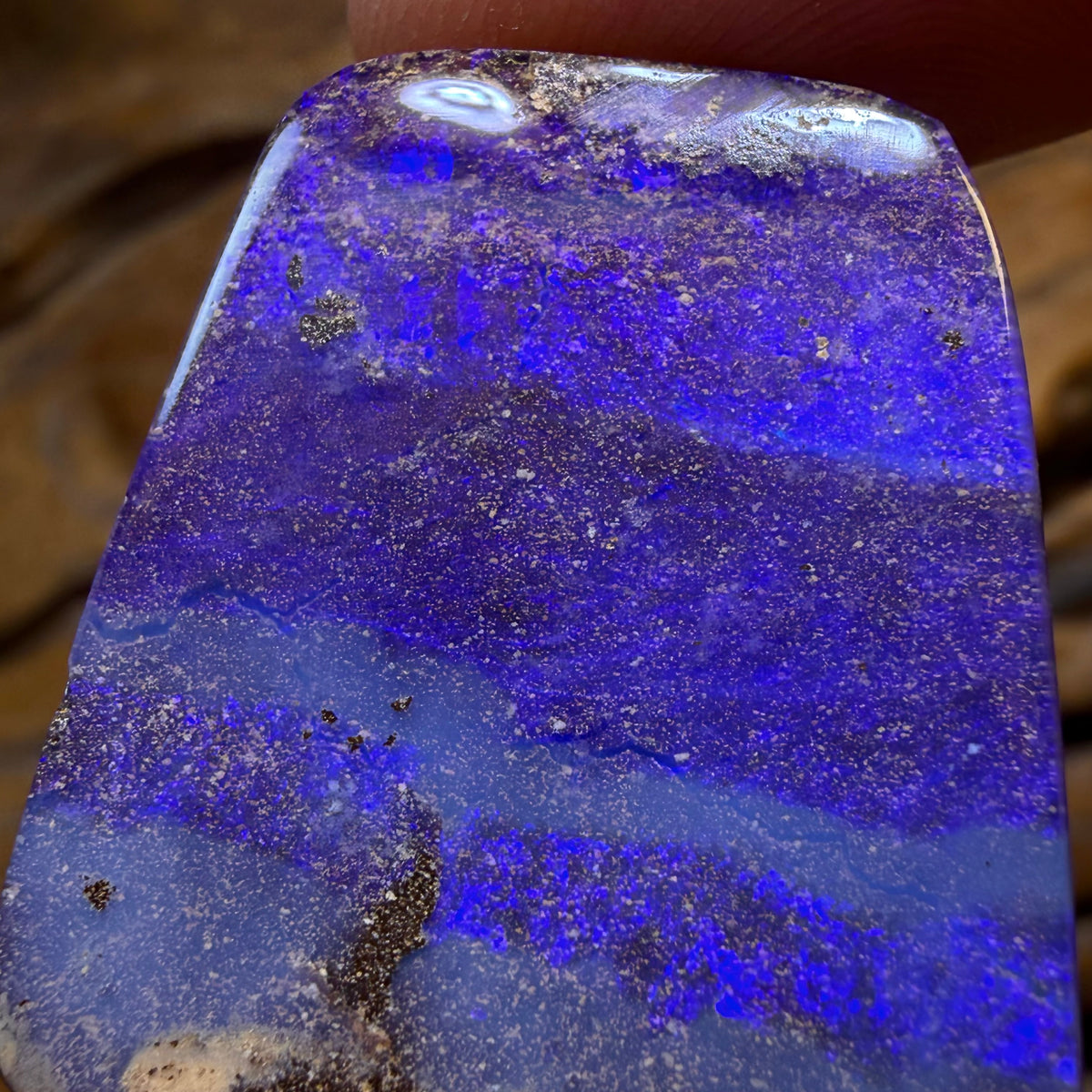 54.1cts - What Is It Large Australian Boulder Seam Opal Picture Stone