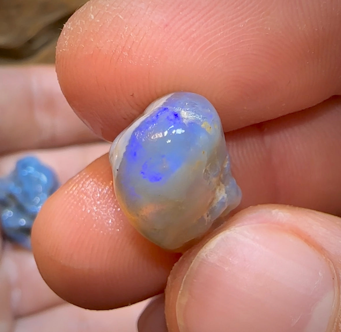 40.3cts - 3x Lightning Ridge Crystal and Dark Opal Rough - Opal Whisperers