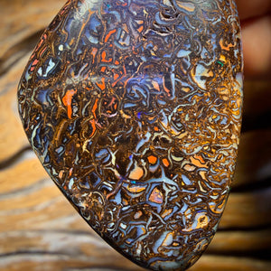 43 x 27mm - Drilled Tribal Queensland Boulder Opal Necklace