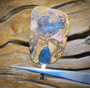 Solid Tribal Queensland Boulder Opal Pendant