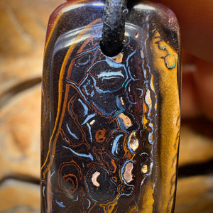 36 x 16mm - Drilled Tribal Queensland Boulder Opal Necklace