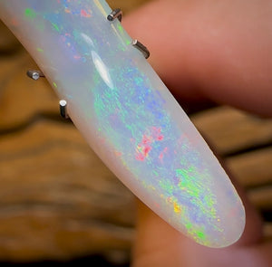 4.75cts - Rare Mintabie Dark Crystal Opal. Decades Old ISAACS CUT - Opal Whisperers