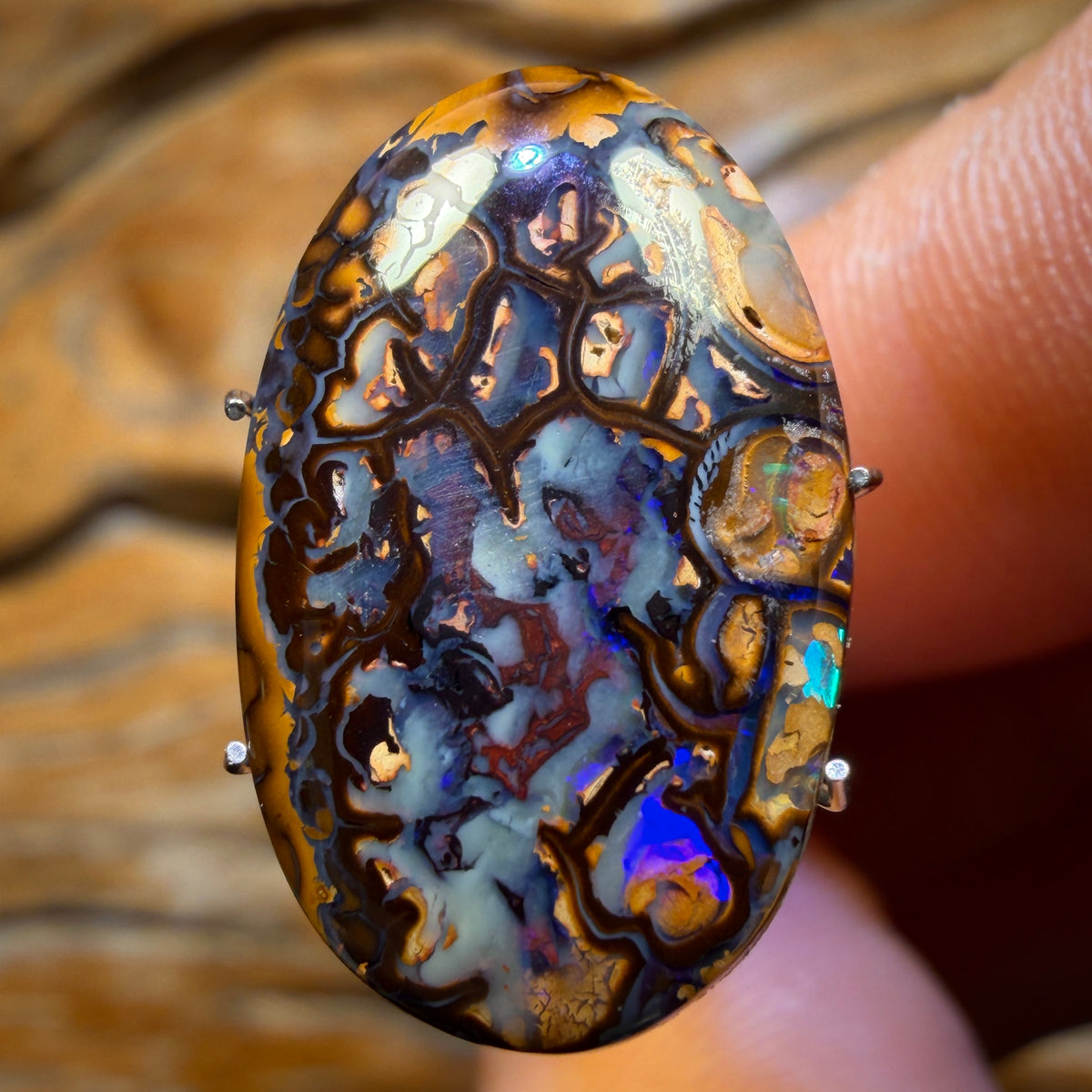 8.6cts - Tribal Yowah Nut Opal. Australian Opal