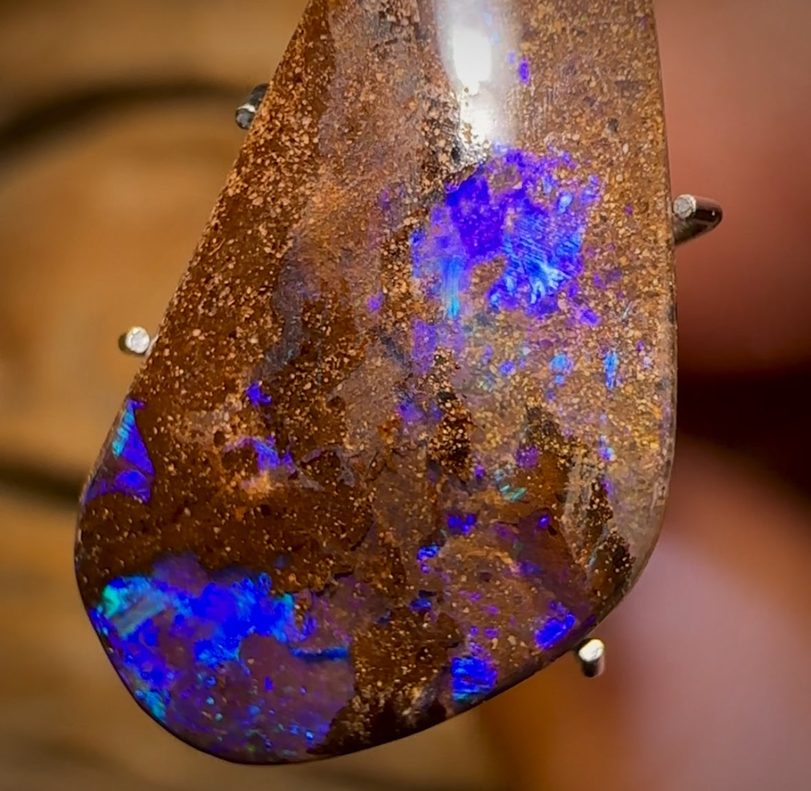 Auction Fall-Through = Your Gain! 🔥 Now More Than 50% Off RRP 🚨 No Reserve 7.1cts - Purple Family Yowah Nut Opal. Australian Opal