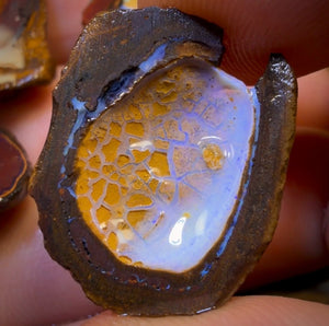 🔒89,1 ct - 5x Yowah Nut Teilkristall-Rohdiamant-Paket zum Schnäppchenpreis!