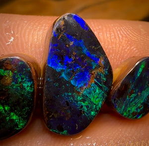 16.05cts - 3x Quality Australian Boulder Seam Opal Rubs Parcel