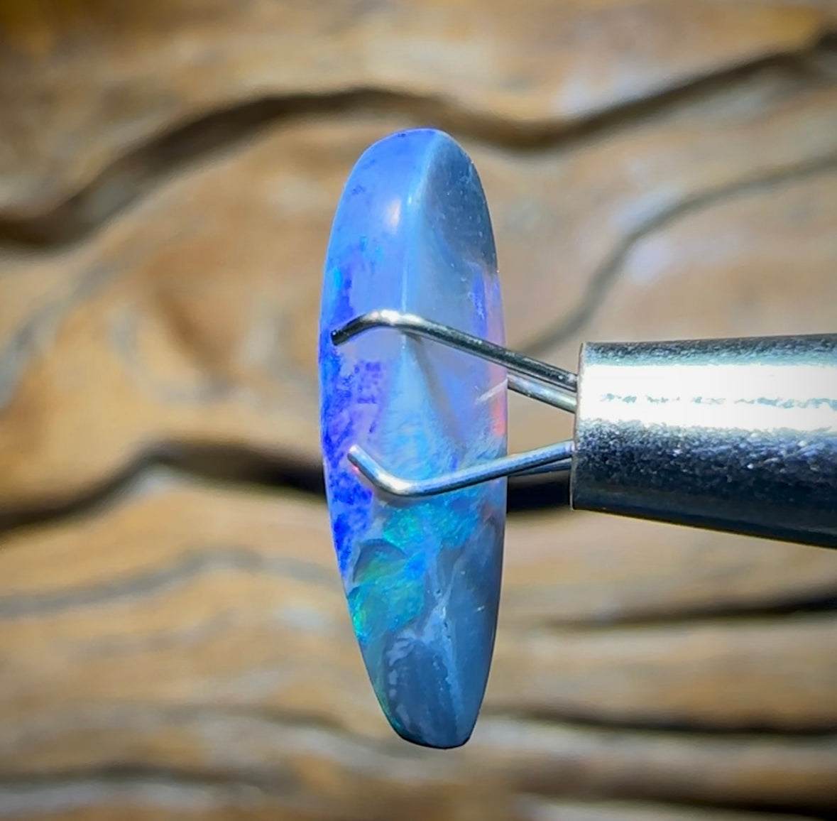 2.3cts - Lightning Ridge Semi Black Opal - Opal Whisperers