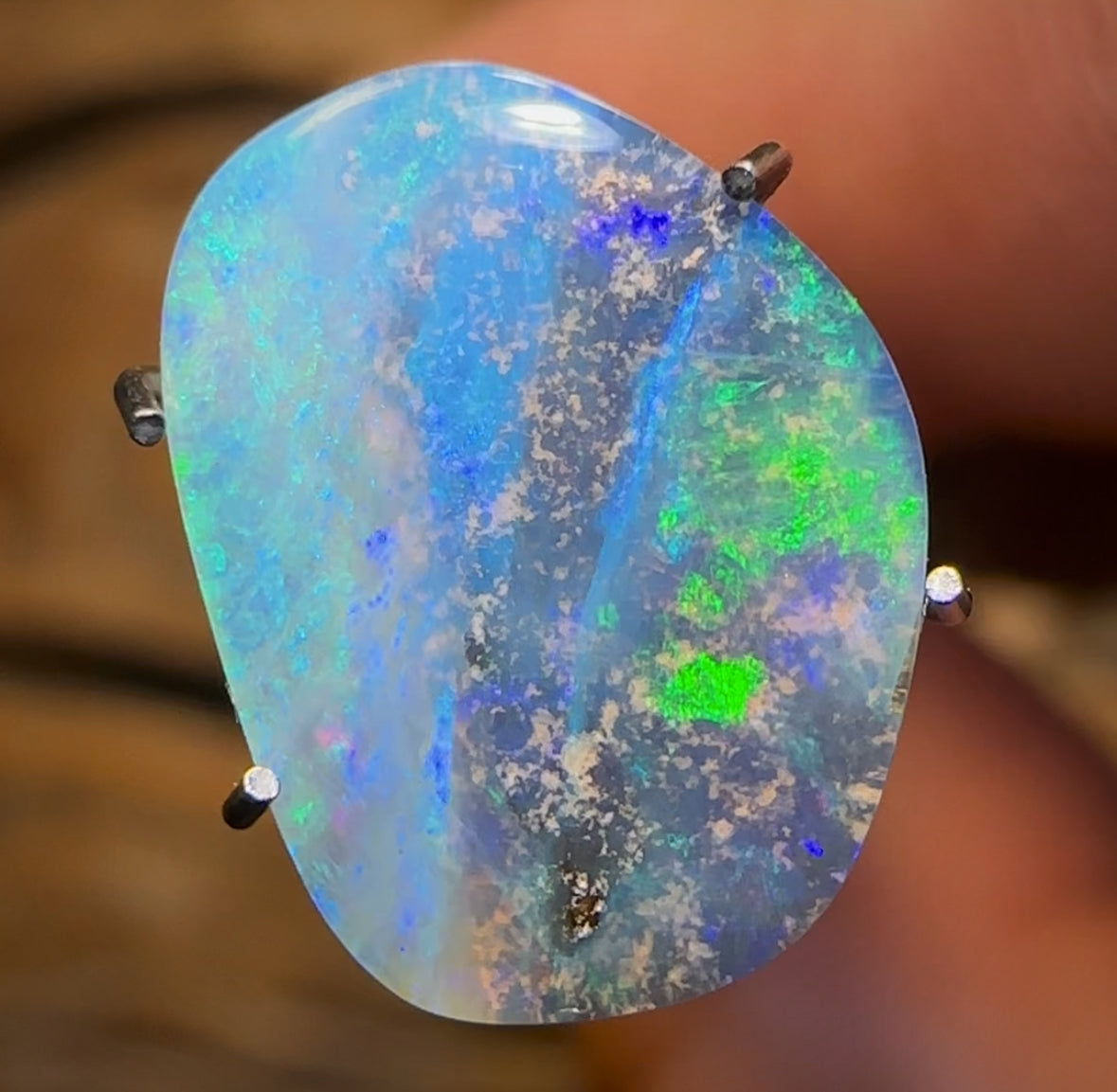 2.2cts - “Shallow Reef”Queensland Boulder Seam Opal