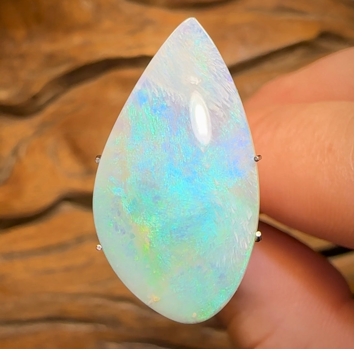 7.9cts - Australian Semi Black Opal from Lightning Ridge - Opal Whisperers