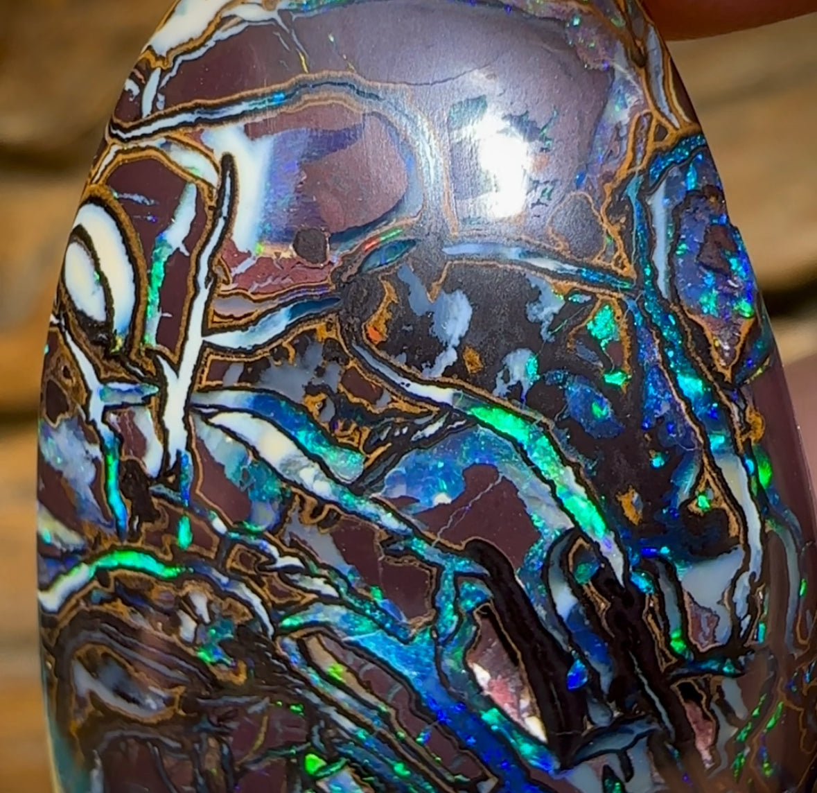 78.8cts - Top Tribal Australian Boulder Opal. Andreou Heritage Collection - Opal Whisperers