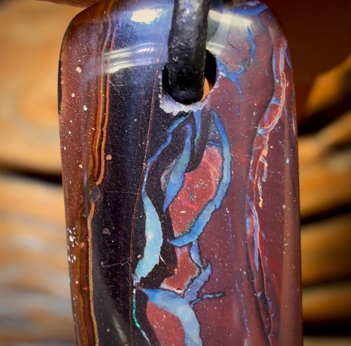 31 x 12mm - Drilled Tribal Queensland Boulder Opal Necklace