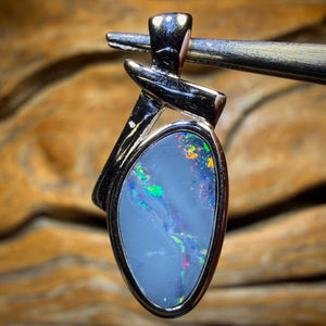 🔒Sterling Silver - WHOLESALE 9 PIECE PENDANT PARCEL. Australian Boulder Opal Doublet Jewellery