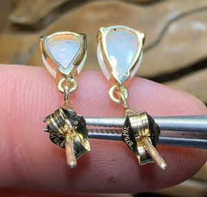 9k Gold - South Australian Crystal Opal Earrings - Opal Whisperers