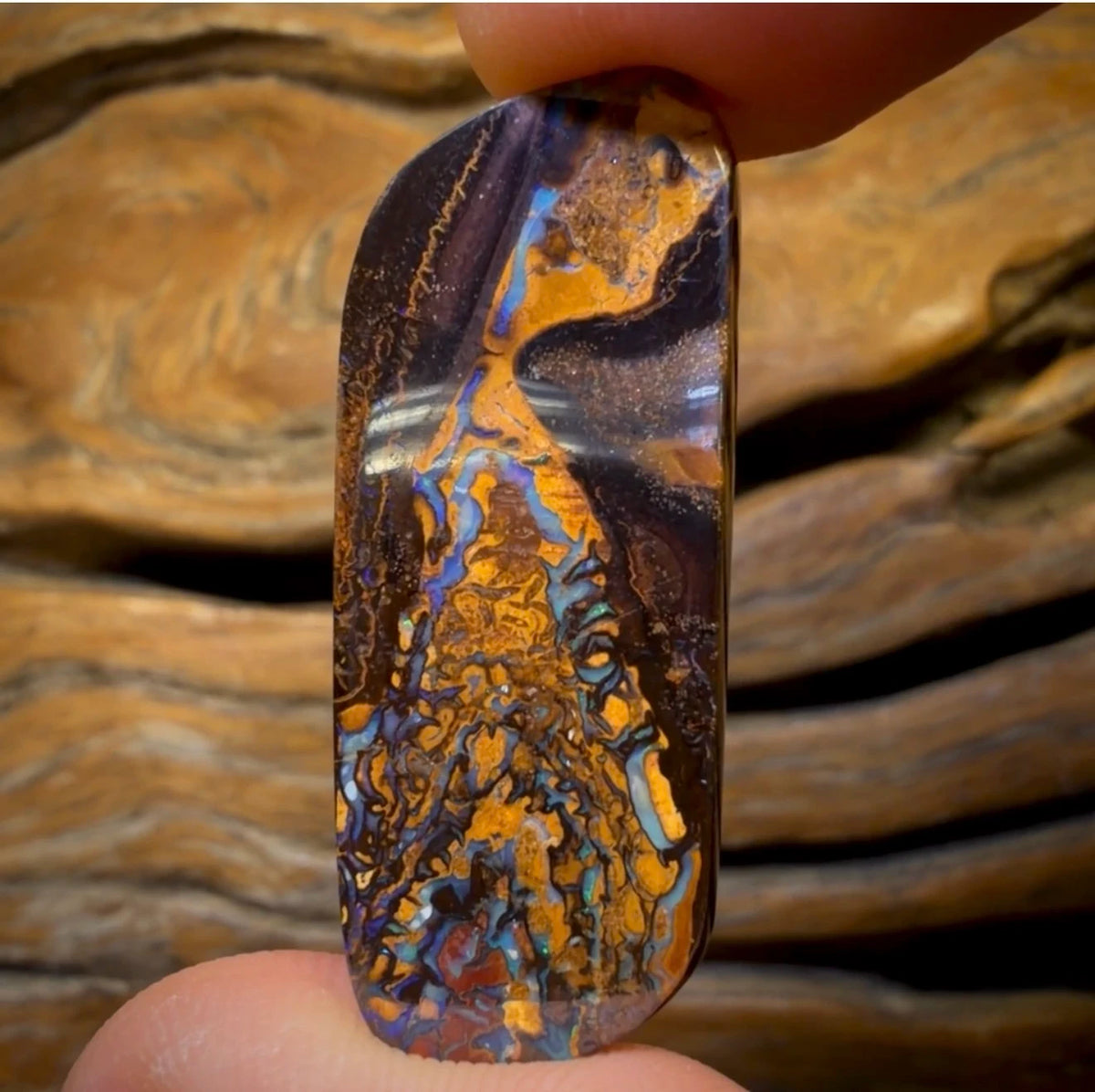27.6cts - Tribal Australian Boulder Opal from Yowah