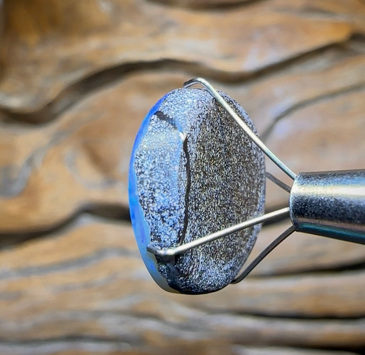 10.7cts - “Neptune” Queensland Boulder Seam Opal from Winton - Opal Whisperers