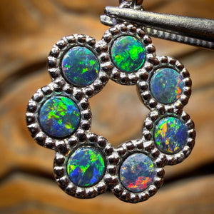 🔨 AUCTION 🔨 Sterling Silver - Queensland Boulder Opal Doublet Pendant