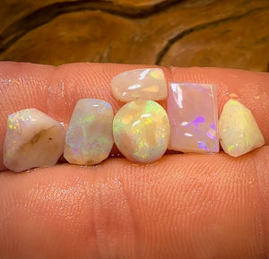 🔨 AUCTION 🔨 11.5cts - 6x Quality South Australian Opal Rubs