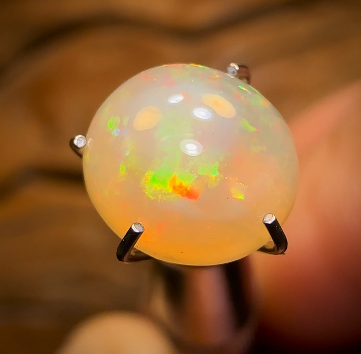 “Golden Dome” 1.74cts - Unique South Australian Golden Crystal Opal Great High Dome Cut