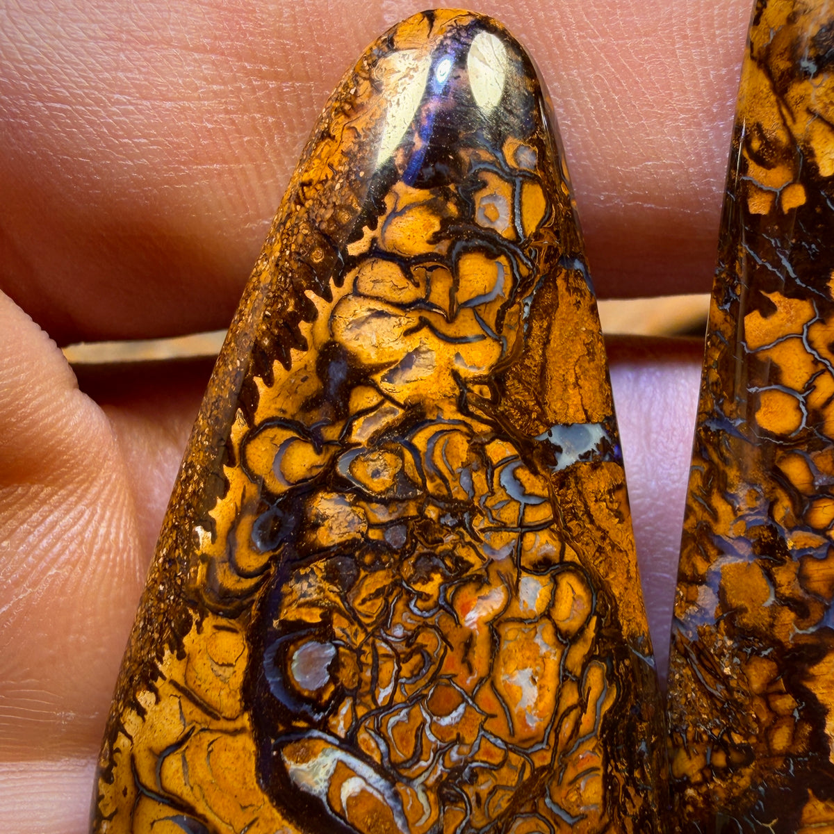 128.4cts - Tribal Queensland Boulder Opal Pair