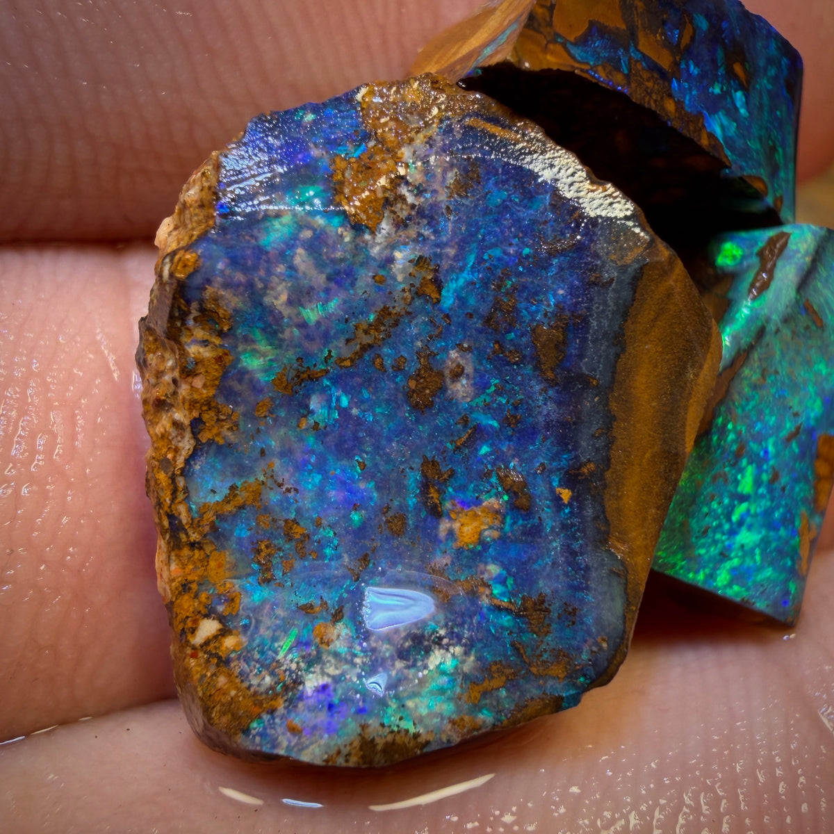 🔒29.8cts - 3x Australian Boulder Seam Opal Rubs Parcel