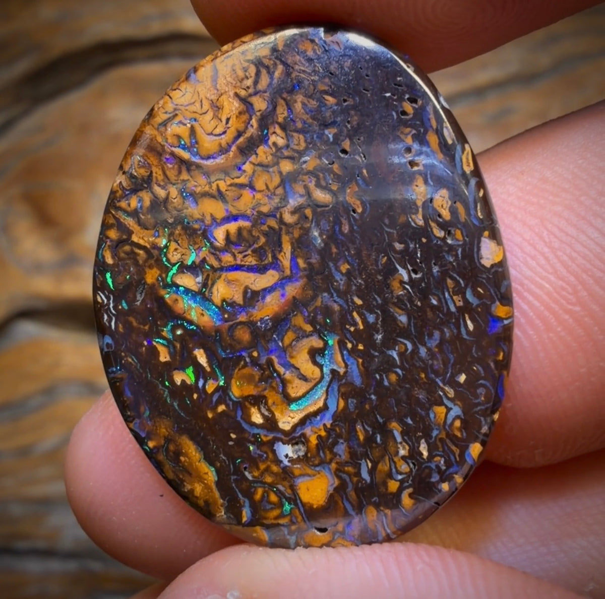 30.9cts - Tribal Yowah Nut Opal. Australian Opal
