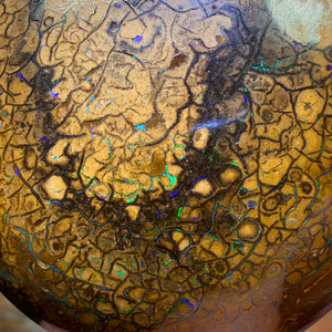 Wild Card! 289.4cts - Huge Tan Intricate Tribal Queensland Boulder Opal from Yowah