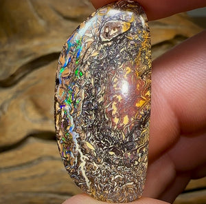 43.2cts - Yowah Nut Opal. Wow Tribal Pattern