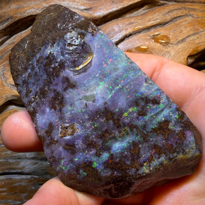 838.5cts - Queensland Boulder Seam Opal Rough Piece. Natural Split