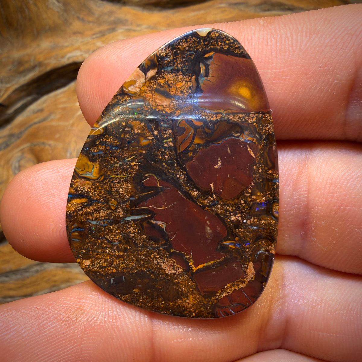 🔨 AUCTION 🔨 68cts - Queensland Boulder Opal Tribal Pattern