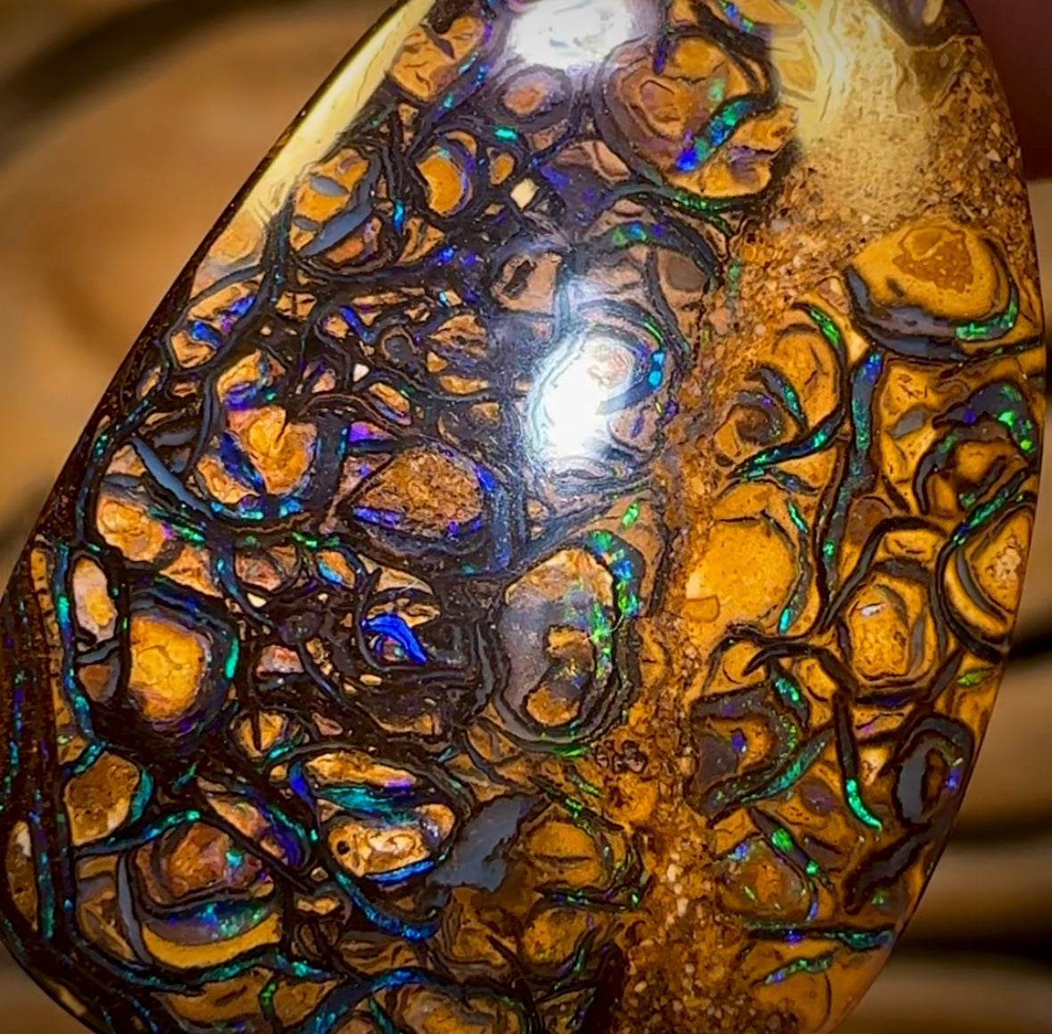 32.9cts - Tribal Queensland Boulder Opal from Yowah