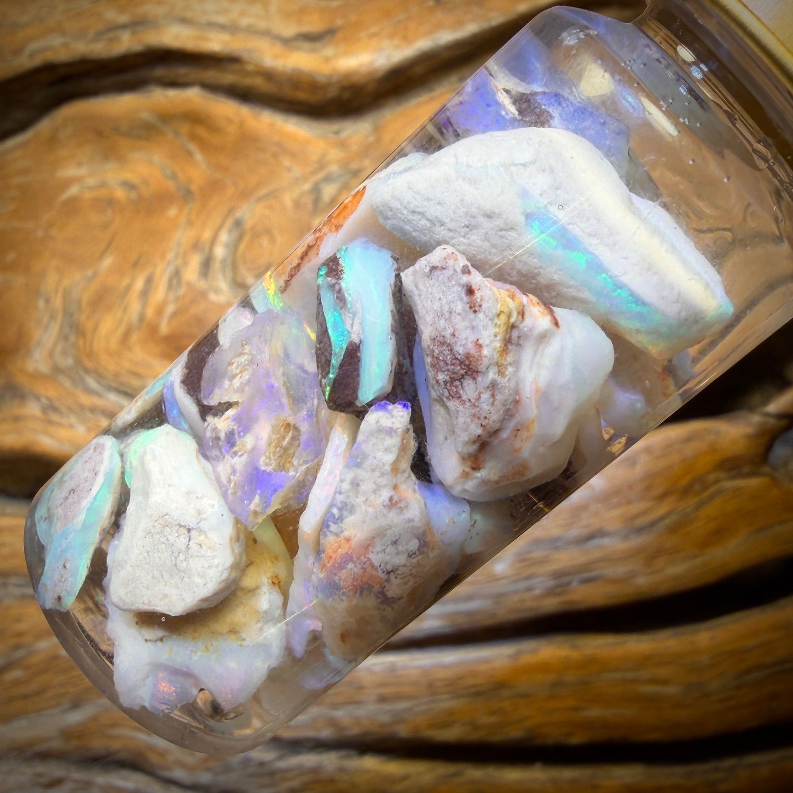 84.3cts - Vial of South Australian Rough Opal