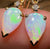9k Gold - South Australian Crystal Opal Hook Earrings - Opal Whisperers
