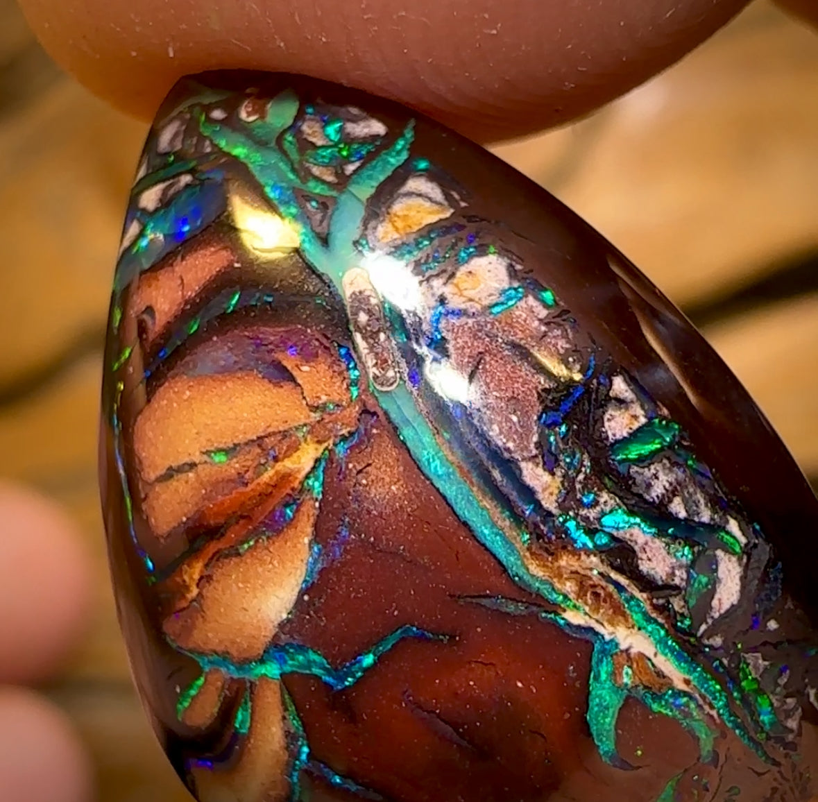 38.7cts - Tribal Queensland Boulder Opal Matching Pair