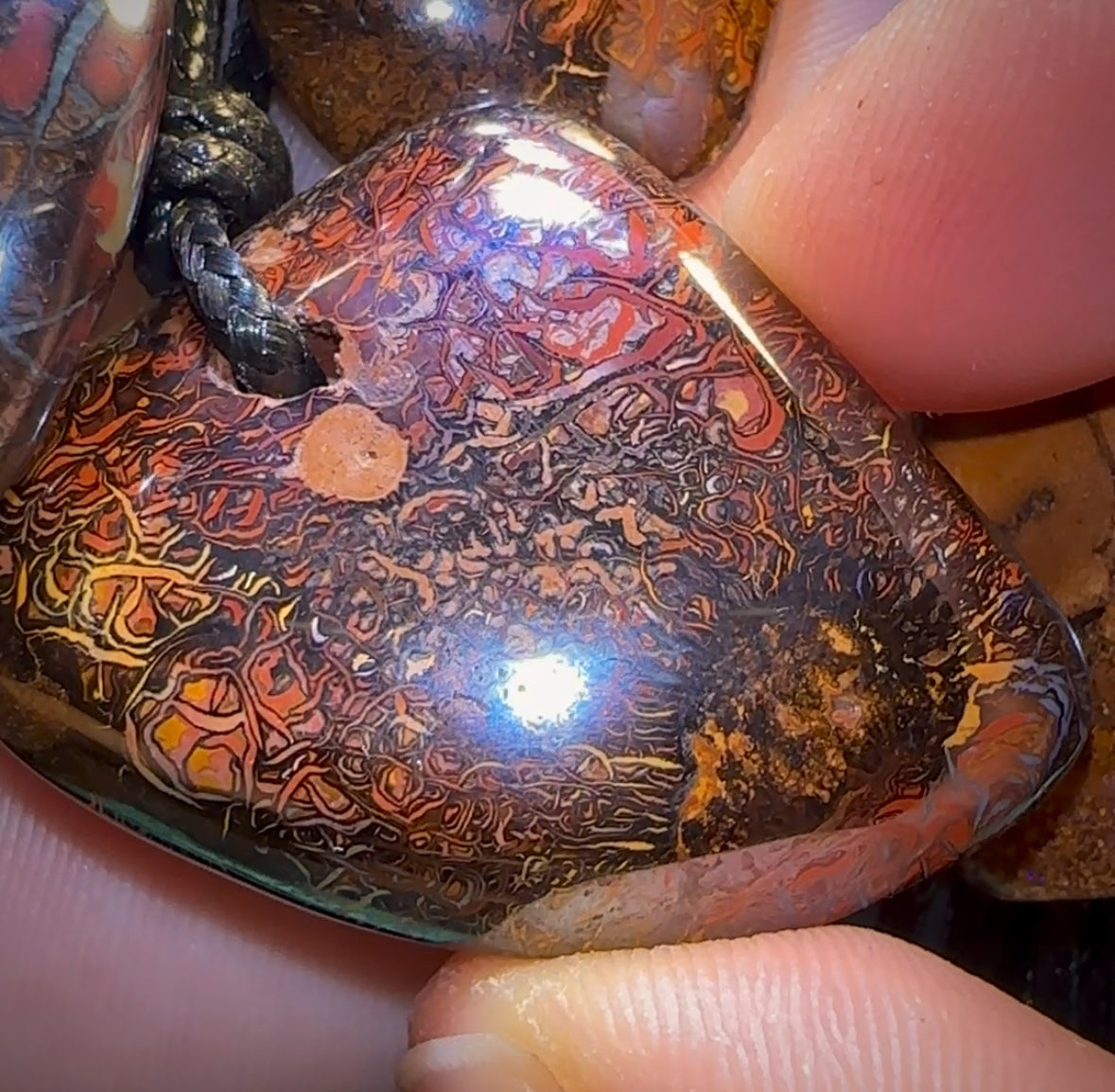 🔒10x Drilled Boulder Opals. Bulk Wholesale Dealers Parcel BARGAIN