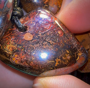 🔒10x Drilled Boulder Opals. Bulk Wholesale Dealers Parcel BARGAIN