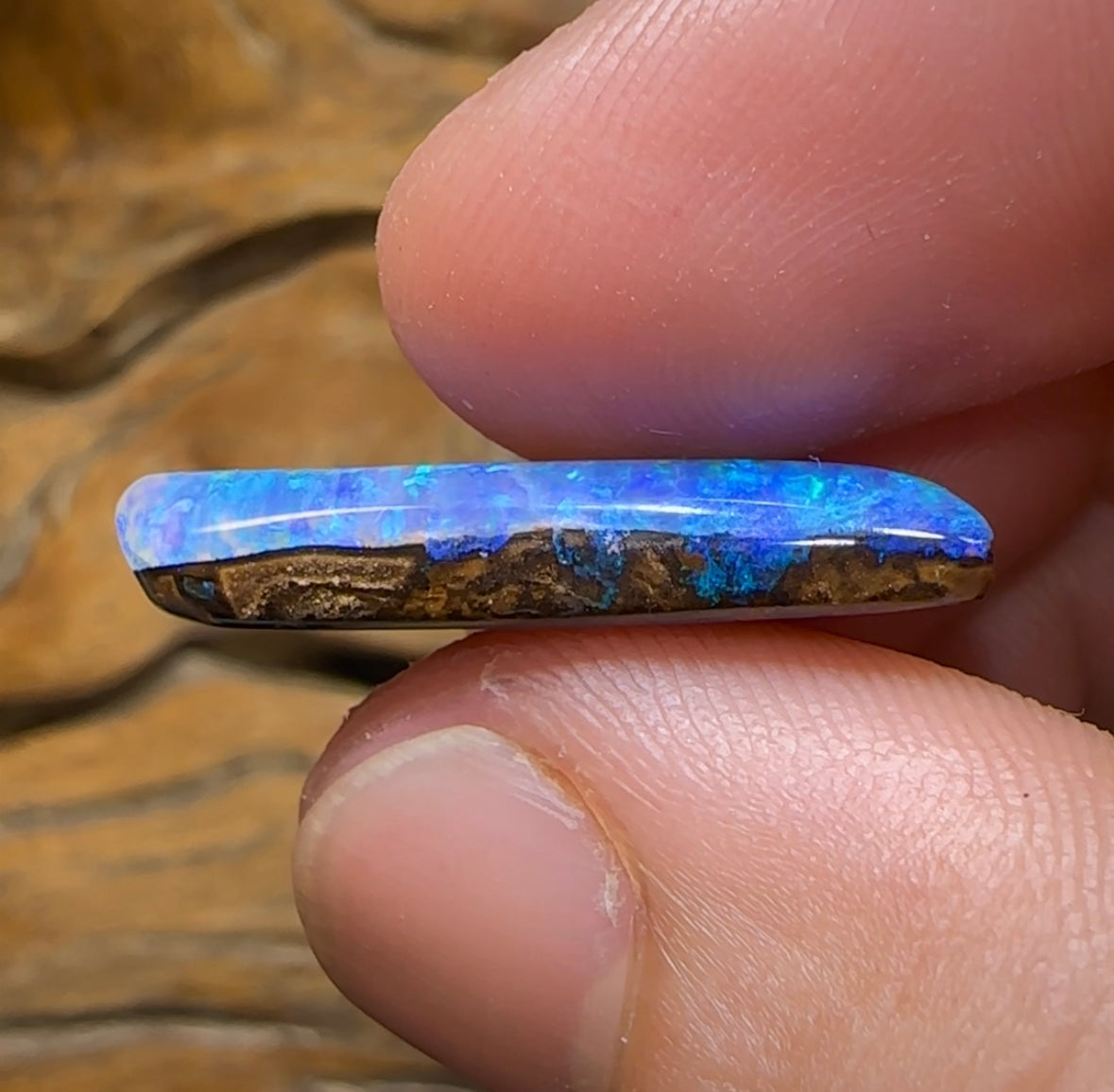 15cts - “Celebrity Stone” Solid Australian Boulder Opal Pipe Crystal - Opal Whisperers