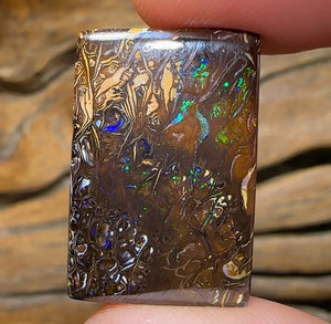 30cts - Australian Boulder Opal TRIBAL - Opal Whisperers