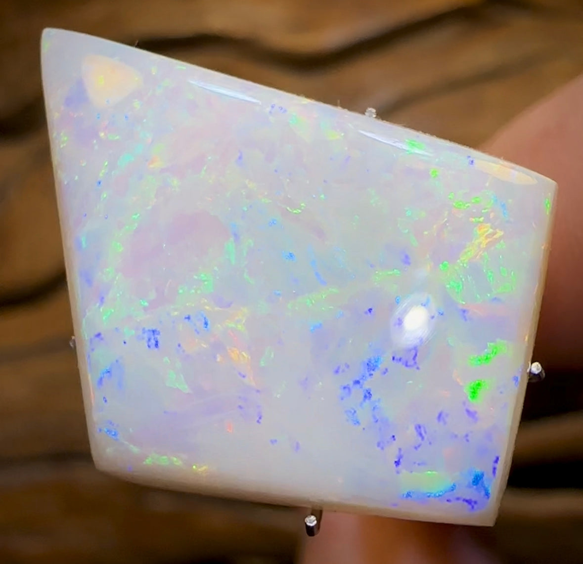 14.5cts - Old School Cut 35+ Yrs. GEM South Australian White Opal - Opal Whisperers