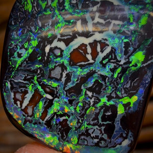 30.1cts - TOP Tribal Australian Black Boulder Opal from Koroit