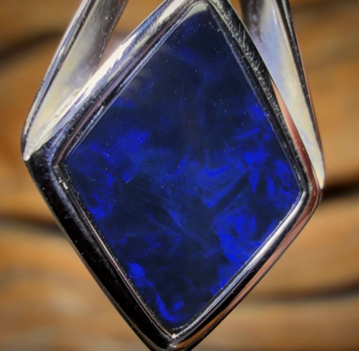 Sterling Silver - Queensland Boulder Opal Doublet Pendant