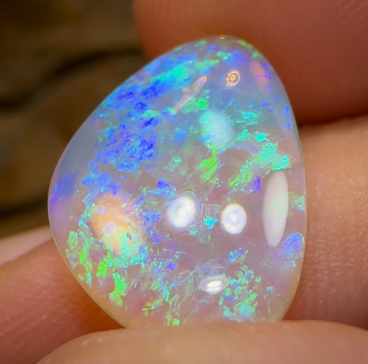 4.5cts - Lightning Ridge Beautiful Clean Crystal Opal - Opal Whisperers