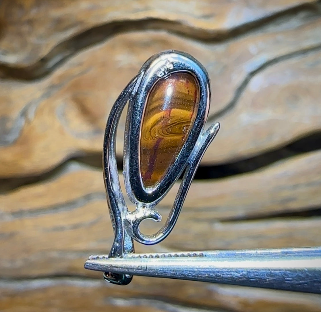 Sterling Silver - SOLID Australian Boulder Opal Pendant - Opal Whisperers