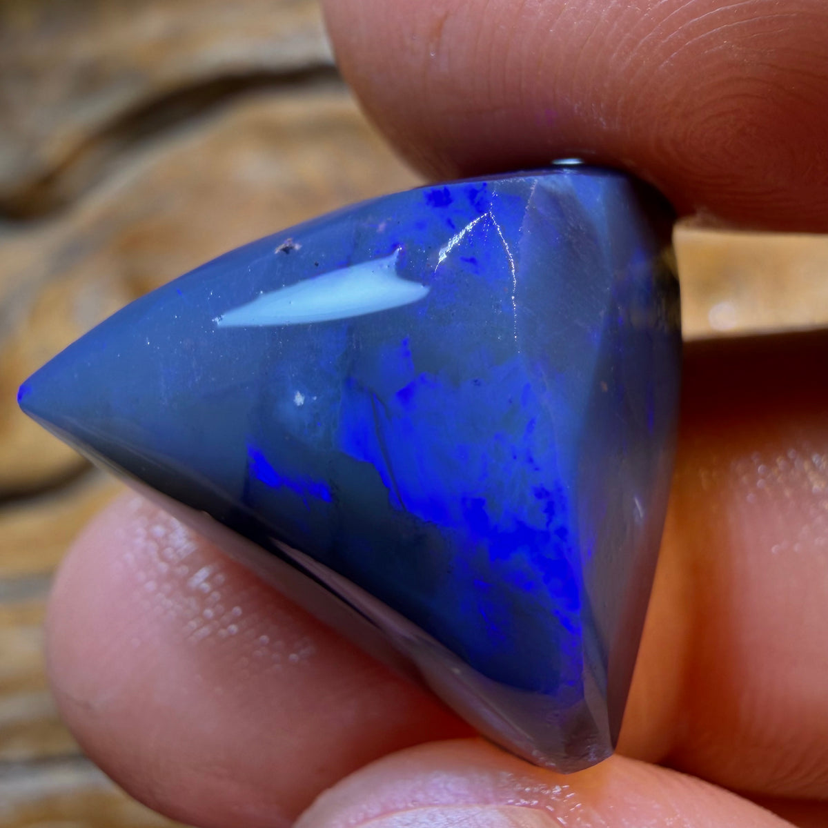 TGIF 28.4cts - Lightning Ridge Black Opal Rough Piece