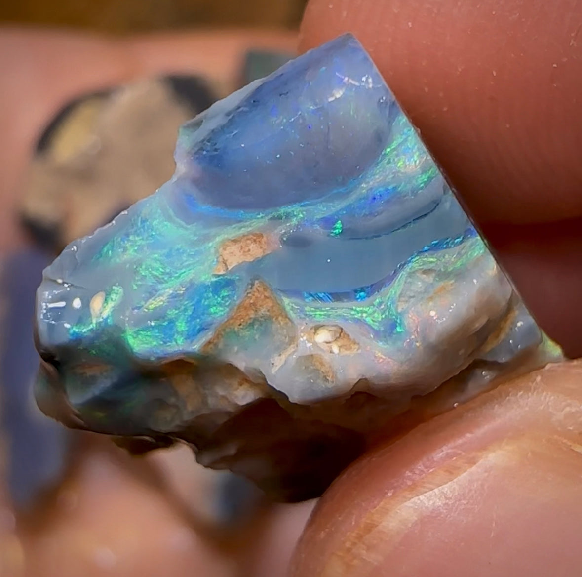 175.7cts - 8x Lightning Ridge Dark and Black Opal Rough Parcel Quality Cutting / Carving Material - Opal Whisperers