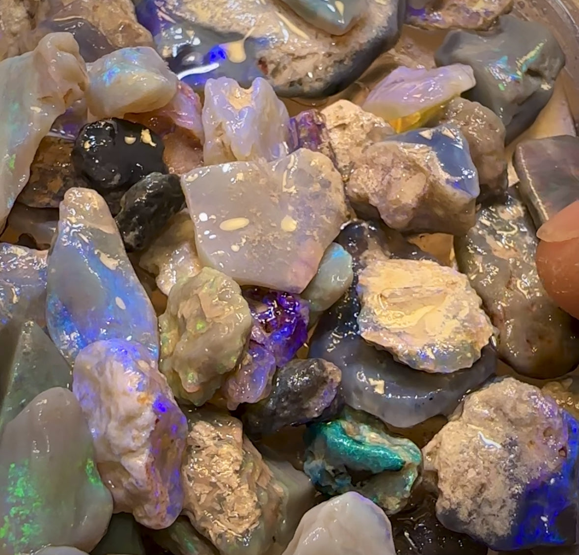 🔒540cts - 50+ Lightning Ridge Opal Rough. Serious Cutters Parcel! New Price Bargain