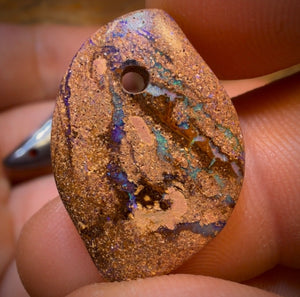 85.9cts - 5x Drilled Queensland Boulder Opals. Wholesale Parcel