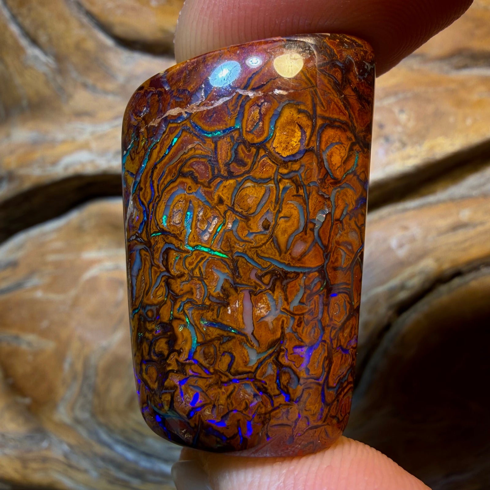 87.4cts - Tribal Queensland Boulder Opal from Yowah