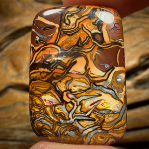 87.9cts - Artistic Tribal Queensland Boulder Opal from Yowah