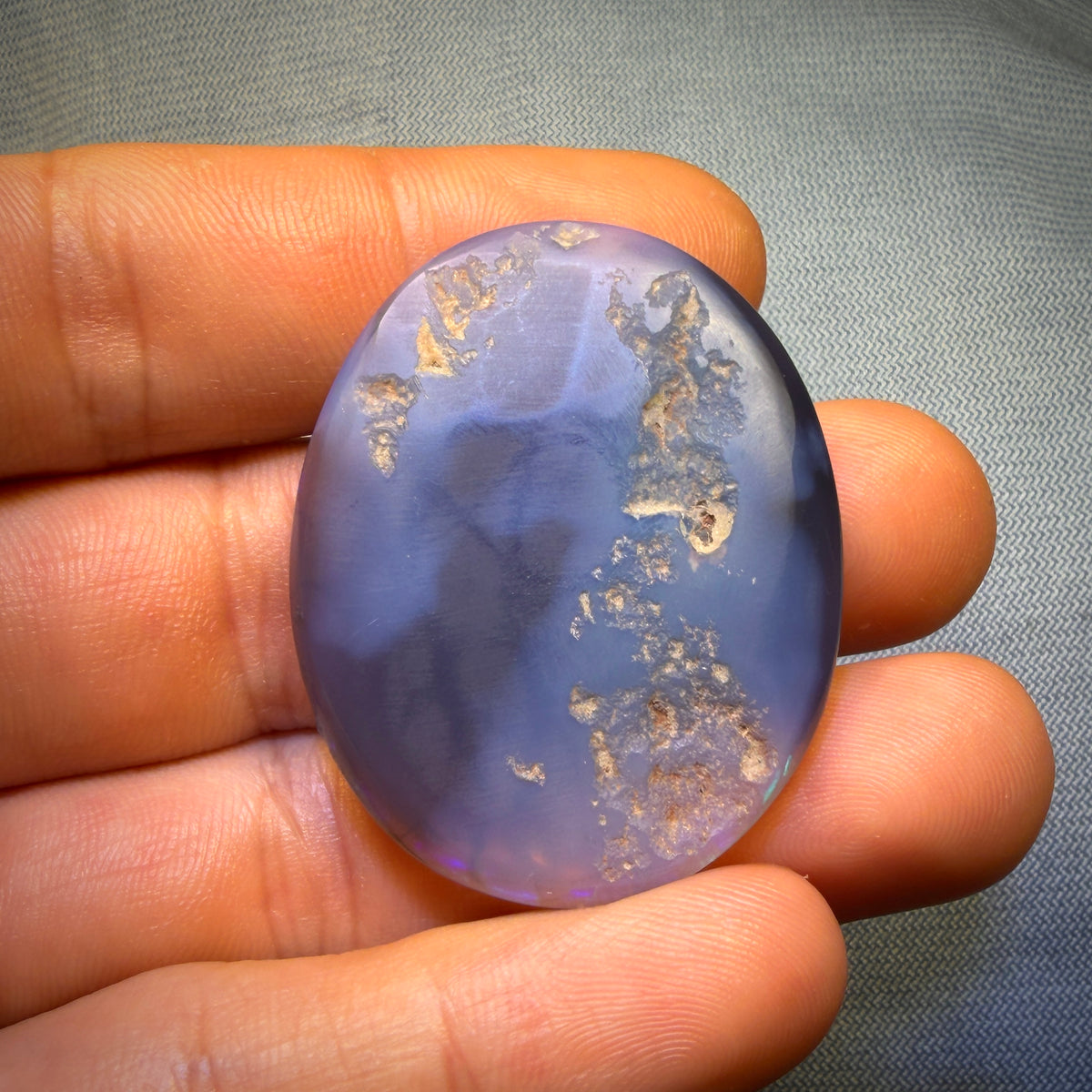 “Set in Stone” - Private Collector Investment - 68.9cts - Gem Lightning Ridge Semi Black Opal. Featured on “Outback Opal Hunters”!